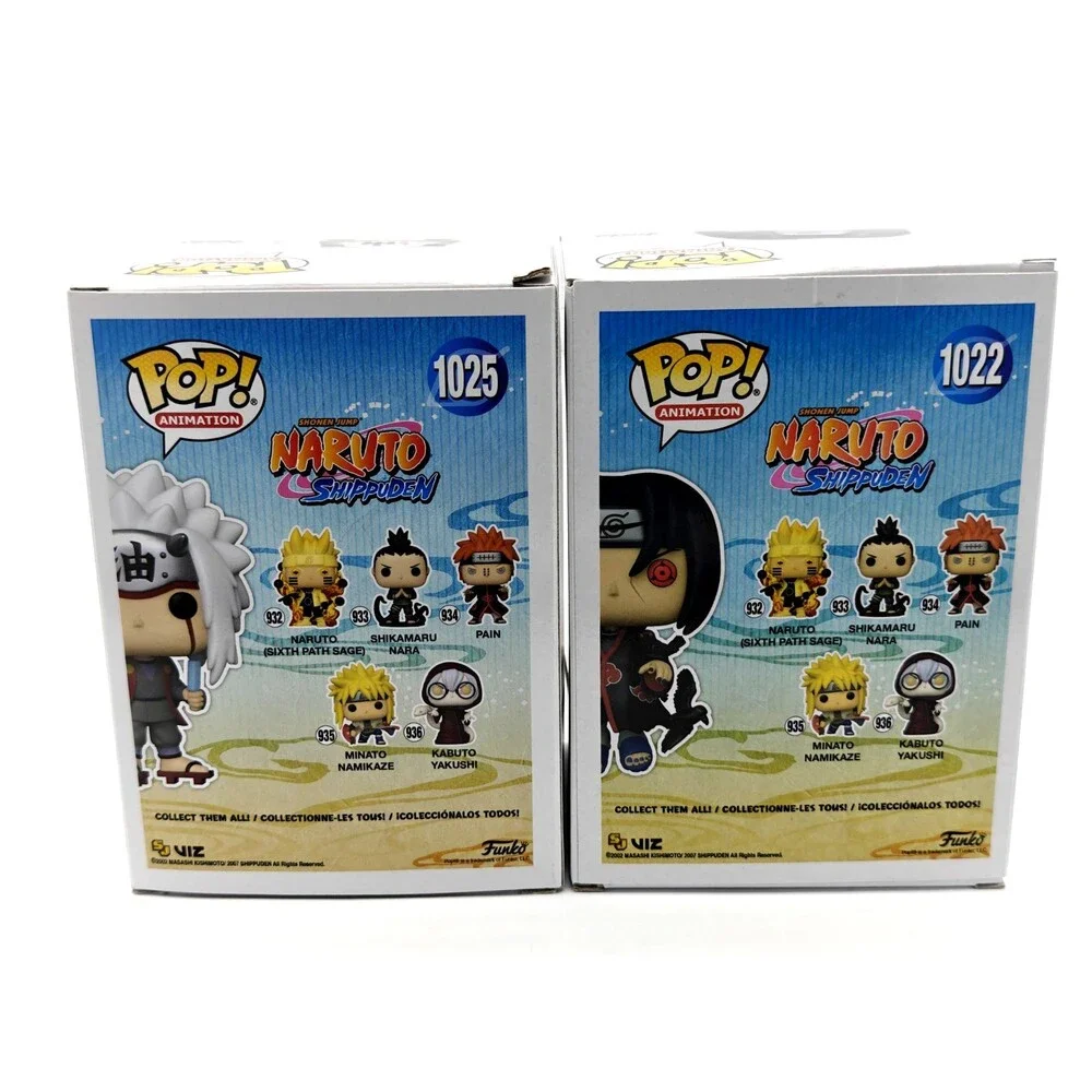 Funko Pop! Animation Naruto Itachi With Crows & Jiraiya Lot of 2 - 1022 & 1025